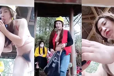 【群交多P】户外凉亭野战这大哥真可以啊花了一百多块玩了个4P小骚逼露脸猛壮士轮操三女后入激情不知道是干出血还是来姨妈