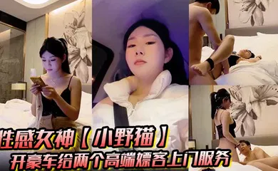 【SM调教】性感女神【小野猫】开豪车给两个高端嫖客上门服务猥琐大叔喜欢玩SM帅哥还算正常吹箫热身啪啪