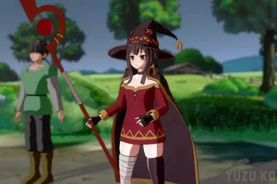 【激情H漫】爆裂魔法打ったあとの魔力切れ無抵抗めみんをオホみたいにぱんぱんしまくる